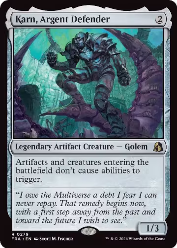 Karn, Argent Defender (279), Reality Fracture — Magic card price