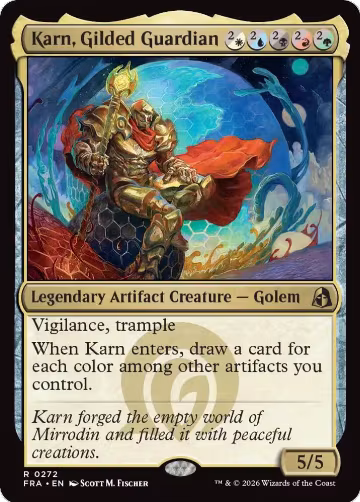 Karn, Gilded Guardian (272), Reality Fracture — Magic card price