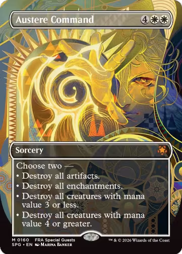 Austere Command (Borderless) (160), Special Guests — Magic card price