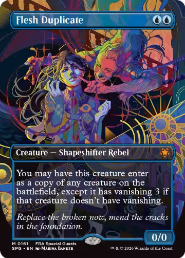 Flesh Duplicate (Borderless) (161), Special Guests — Magic card price
