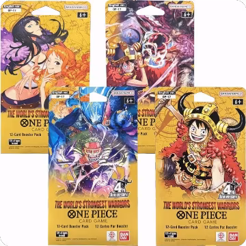 The World's Strongest Warriors Sleeved Booster Pack Art Bundle [Set of 4], The World's Strongest Warriors — One Piece sealed product price