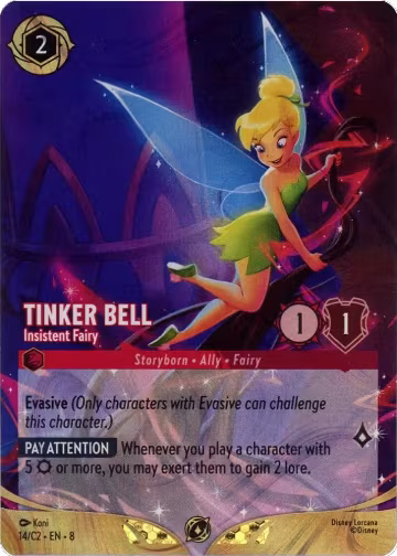 Tinker Bell - Insistent Fairy (Foil) (14), Disney Lorcana Promo Cards — Lorcana card price