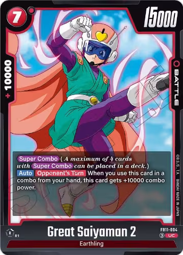 Great Saiyaman 2 - FB11-004 (FB11-004), Brightness of Hope — DB Fusion card price