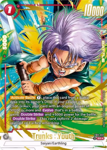 Trunks : Youth - FB11-017 (Alternate Art) (FB11-017), Brightness of Hope — DB Fusion card price