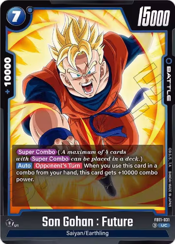 Son Gohan : Future - FB11-031 (FB11-031), Brightness of Hope — DB Fusion card price