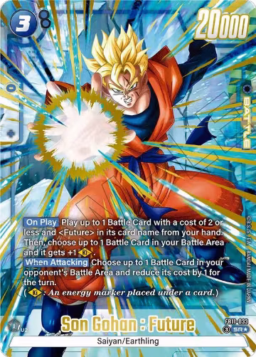 Son Gohan : Future - FB11-033 (Alternate Art) (FB11-033), Brightness of Hope — DB Fusion card price