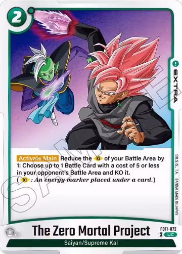 The Zero Mortal Project (FB11-072), Brightness of Hope — DB Fusion card price