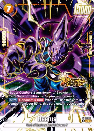 Beerus - FB11-093 (Alternate Art) (FB11-093), Brightness of Hope — DB Fusion card price