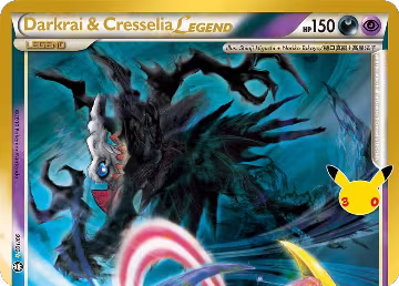 Darkrai & Cresselia Legend (Top) (99/102), 30th Celebration Classic Collection — Pokémon card price