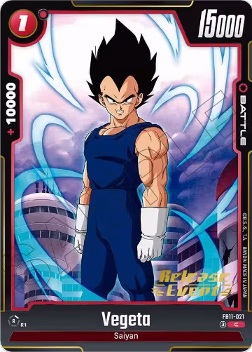 Vegeta - FB11-021 (FB11-021), Brightness of Hope Release Event Cards — DB Fusion card price