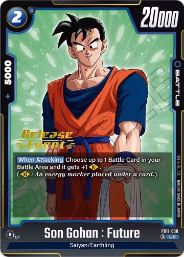 Son Gohan : Future - FB11-030 (FB11-030), Brightness of Hope Release Event Cards — DB Fusion card price