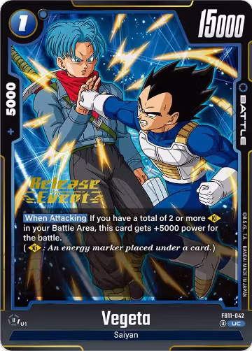 Vegeta - FB11-042 (FB11-042), Brightness of Hope Release Event Cards — DB Fusion card price