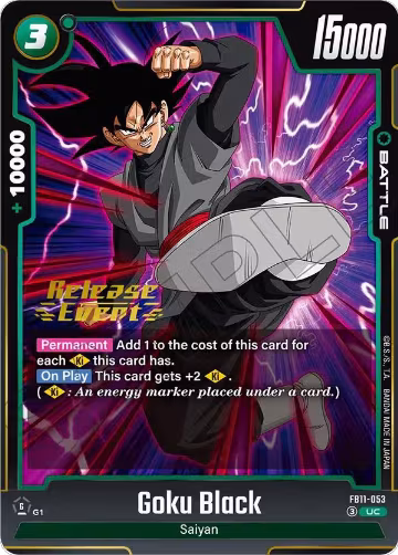 Goku Black - FB11-053 (FB11-053), Brightness of Hope Release Event Cards — DB Fusion card price