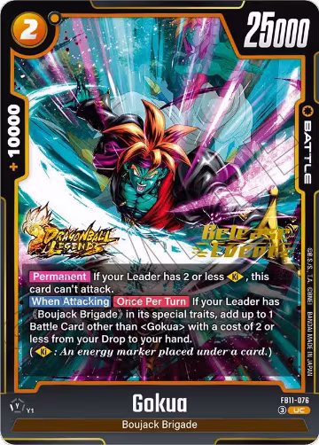 Gokua (FB11-076), Brightness of Hope Release Event Cards — DB Fusion card price