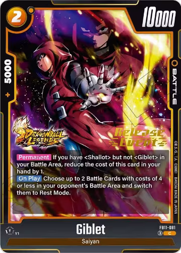 Giblet - FB11-081 (FB11-081), Brightness of Hope Release Event Cards — DB Fusion card price