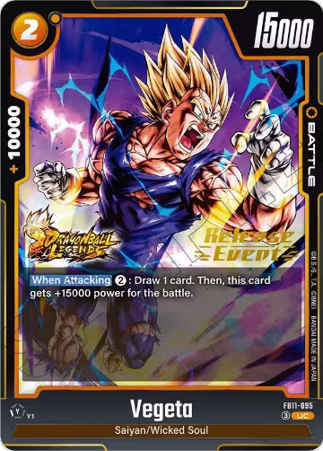 Vegeta - FB11-095 (FB11-095), Brightness of Hope Release Event Cards — DB Fusion card price