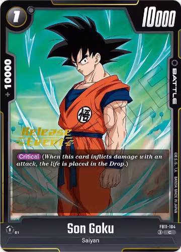 Son Goku - FB11-104 (FB11-104), Brightness of Hope Release Event Cards — DB Fusion card price