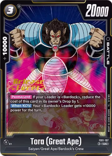 Tora (Great Ape) (FB11-107), Brightness of Hope Release Event Cards — DB Fusion card price