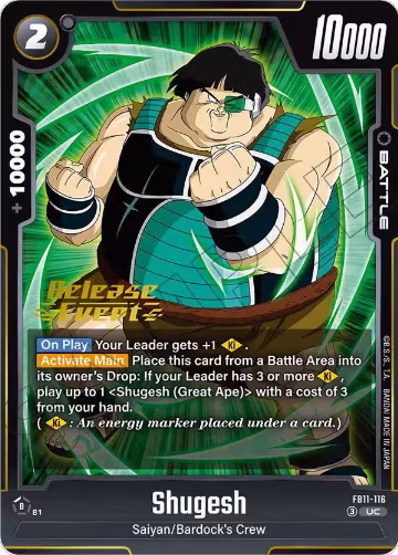 Shugesh (FB11-116), Brightness of Hope Release Event Cards — DB Fusion card price