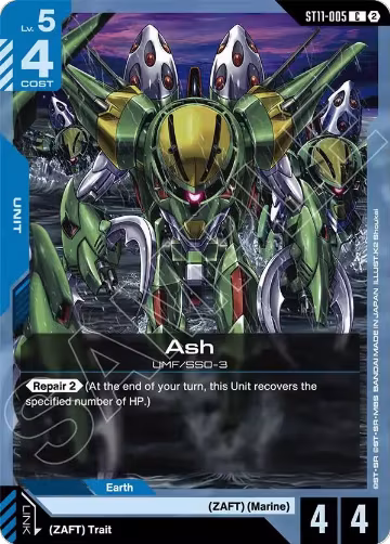 Ash (ST11-005), Starter Deck 11: Aquatic Assault — Gundam card price