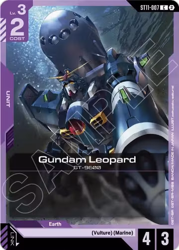 Gundam Leopard (ST11-007), Starter Deck 11: Aquatic Assault — Gundam card price