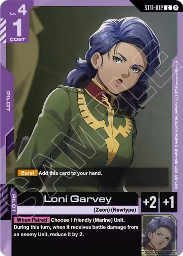Loni Garvey (ST11-012), Starter Deck 11: Aquatic Assault — Gundam card price