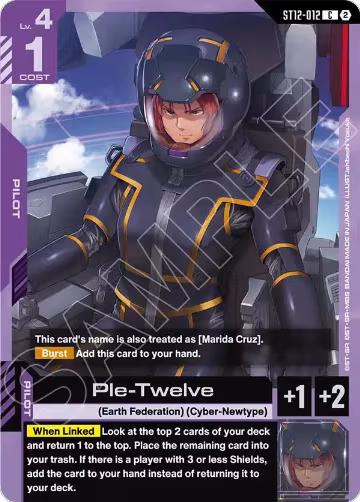 Ple-Twelve (ST12-012), Starter Deck 12: Raging Onslaught — Gundam card price