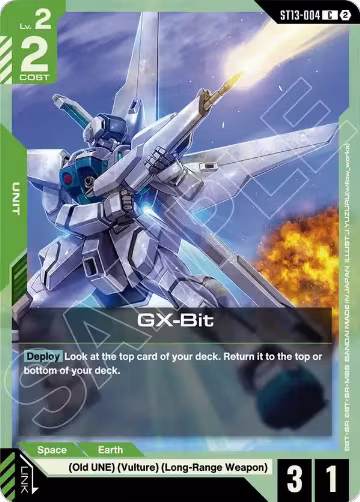 GX-Bit (ST13-004), Starter Deck 13: Silent Barrage — Gundam card price