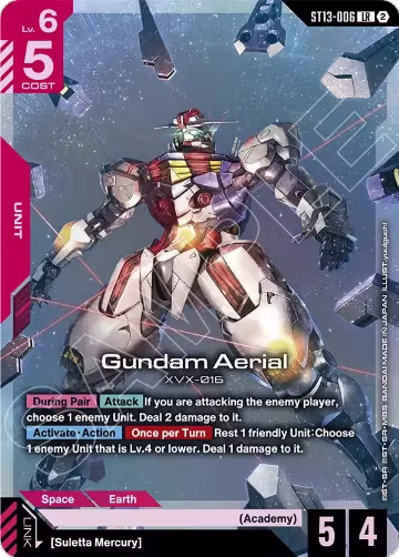 Gundam Aerial (ST13-006), Starter Deck 13: Silent Barrage — Gundam card price