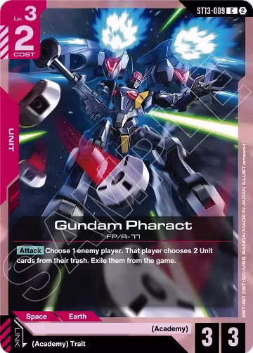 Gundam Pharact (ST13-009), Starter Deck 13: Silent Barrage — Gundam card price