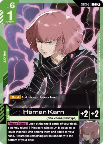 Haman Karn (ST13-011), Starter Deck 13: Silent Barrage — Gundam card price