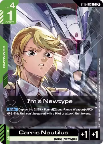 I'm a Newtype (ST13-013), Starter Deck 13: Silent Barrage — Gundam card price