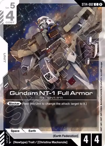Gundam NT-1 Full Armor (ST14-002), Starter Deck 14: Heavy Dominion — Gundam card price