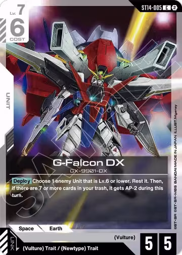 G-Falcon DX (ST14-005), Starter Deck 14: Heavy Dominion — Gundam card price