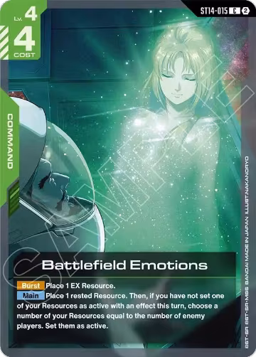 Battlefield Emotions (ST14-015), Starter Deck 14: Heavy Dominion — Gundam card price