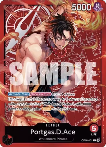 Portgas.D.Ace (Ace Deck) (OP16-001), Set Sail Deck Set — One Piece card price