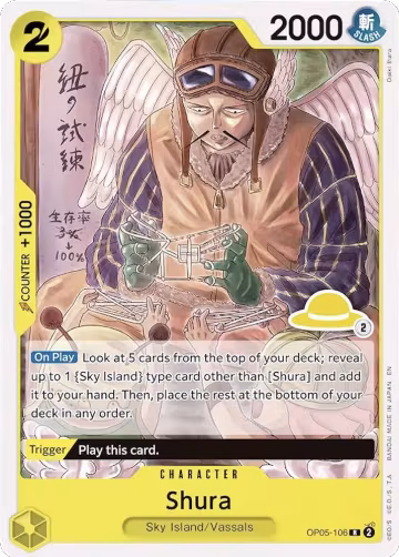 Shura (Luffy Deck) (OP05-106), Set Sail Deck Set — One Piece card price