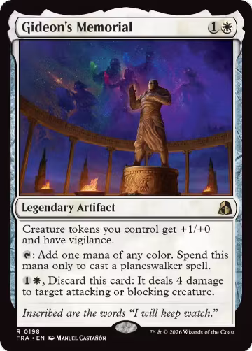 Gideon's Memorial (198), Reality Fracture — Magic card price