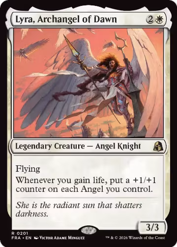 Lyra, Archangel of Dawn (201), Reality Fracture — Magic card price