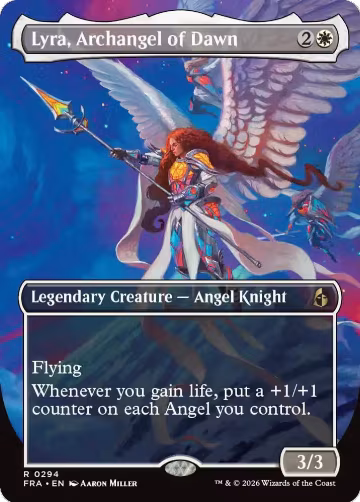Lyra, Archangel of Dawn (Borderless) (294), Reality Fracture — Magic card price