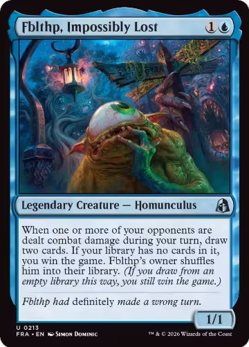 Fblthp, Impossibly Lost (213), Reality Fracture — Magic card price
