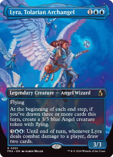 Lyra, Tolarian Archangel (Borderless) (301), Reality Fracture — Magic card price