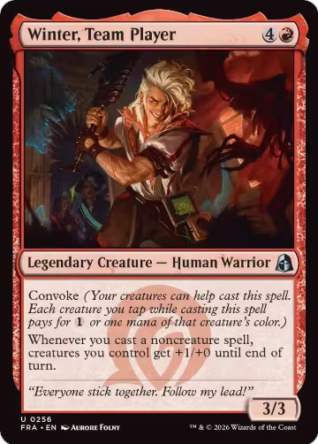 Winter, Team Player (256), Reality Fracture — Magic card price