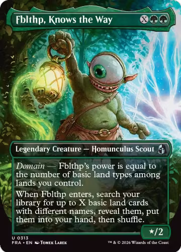 Fblthp, Knows the Way (Borderless) (313), Reality Fracture — Magic card price