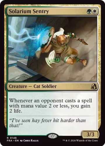 Solarium Sentry (148), Reality Fracture — Magic card price