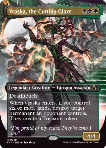 Vraska, the Cutting Glare (Borderless) (319), Reality Fracture — Magic card price