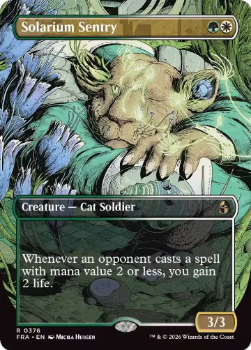 Solarium Sentry (Borderless) (376), Reality Fracture — Magic card price