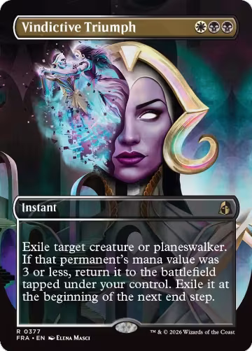 Vindictive Triumph (Borderless) (377), Reality Fracture — Magic card price