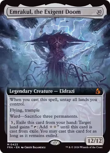 Emrakul, the Exigent Doom (Extended Art) (423), Reality Fracture — Magic card price