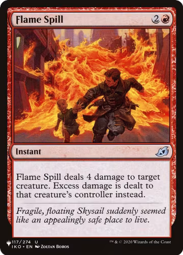 Flame Spill (117), The List Reprints — Magic card price